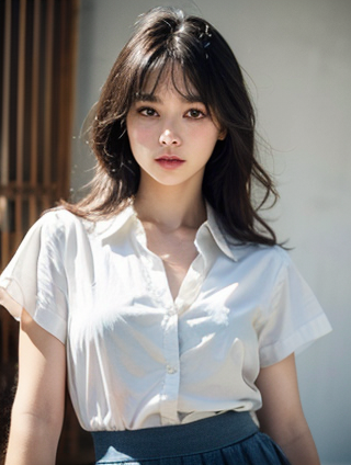 【舞动青春：白色裤子搭配彩色短袖，点亮夏日街头】